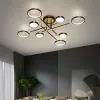 Plafond LED moderne Chandelier en aluminium Luxury Plafond Lights salon chambre à manger maison maison