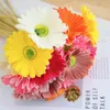 Fiori decorativi 18pcs margherita artificiale Gerbera Daisies Funco Funta Bouquet da 15 pollici per Home Office da sposa da sposa