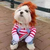 Vestuário de roupas de cachorro traje de faca engraçada boneca de cães médios de cães de tamanho médio