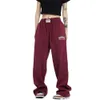 American style sanitary for men women, loose and straight tube with a hanging feeling, floor mop pants, hiphop casual sports pants F51324