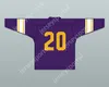 Custom Any Name Mens Youth / Kids Gavin Gray 20 Louisiana University Purple Football Jersey 1 cousu S-6XL