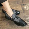 Maresini designer di scarpe casual uomini in pelle navigatrice marrone d'affari che si punta abito banchetto nero di punta