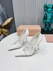 High Slingback Heels Platform Shoes Designer So Kate Stiletto Peep-Open Open Toes Nappa Luxury Business Wedies Lames Girl Theel Rubber