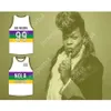 Anpassat alla namn alla team Big Freedia 99 NOLA Bounce White Basketball Jersey All Smined Size S-6xl Top Quality