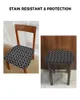 Couvre-chaise Couvre le coussin de siège géométrique noir de style marocain Stretch Stretch Cabinet Holbovers for Home El Banquet Living Room