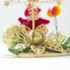 Bougeoirs 68ue porte-Noël Santa Elk Snowflake Star Candlestick pour Noël Fête de mariage Home Bedroom Table Decoration Desktop