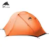 Tenten en schuilplaatsen 3F UL Gear Outdoor Ultralight 1 Persoon Camping Tent 3/4 Seizoen Professional 210T Nylon Silicone Para Foot PrintingQ240511