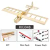 DIY Radiocontrole vlak 580 mm Spanspan Balsawood RC Airplane voor beginners Remote Aircraft Hobby Toys Uncassembled Kits 240511