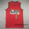 Jersey Summer Basketball pour ERS Size Iverson Broidered Sports Training Men S and Women Tank Top Set ET