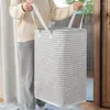 Sac à linge 75L avec poignées Hamper de chambre à coucher pliable pour le panier de rangement des jouets à la maison portable sales dortoir