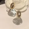 Boucles d'oreilles de goujon en coréen Big Shell Forme d'oreille pour femmes filles de mode de mariage bijoux de bijoux pendents eh266