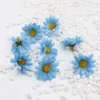 Flores decorativas 10 PCs/lote Daisy Artificial Girassóis de girassóis elásticos Caixa de presente Decoração de festas de aniversário Acessórios para casa Acessórios