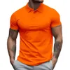 Summer Nuovo Nuovo Maglie a maniche corte Short Shirt Maglietta a colori solidi allargata da uomo M513 21