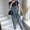 Jeans pour femmes vintage en denim Sallope Femme 2024 Pantalon d'été de style coréen