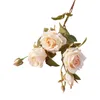 Декоративные цветы настоящие розы с стеблями для DIY Свадебные букеты Центральные помещения цветочные аранжировки вечеринка искусственная орхидея