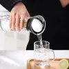 Bouteilles d'eau grande capacité bouteille en verre transparent avec bouchon en acier inoxydable