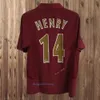 Hommes femmes survêtement rétro Henry Bergkamp Soccer T-shirts Vieira Merson Adams Home Football Shirt Adult Adult Short Long Manches Loose