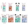 Storage Boxes Cotton Linen Cartoon Hanging Bag Waterproof Wall Mounted Sundries Organizer 3/7 Pockets Large Capacity