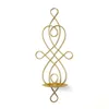 Ljushållare Tealight Holder Stand Vintage Large Hanging Rustic Gold Wall Metal Decoracion Casa Home Decoration DL60ZT