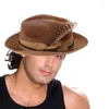 Berets British Hat Fedoras en détresse pour messieurs Camping Travel Dropship