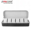 Frucase Black Watch Case 6 Grid Pu Leather Case Watch Box Box Quartz Watch Jewelry Box Display Gift 240426