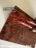 Film di copertura in vinile in carbonio forgiato rosso gloss HD con rilascio iniziale a bassa rotta a bassa glu di auto adesiva 1.52x18m 5x59ft con fodera per animali domestici