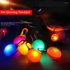 Abbigliamento per cani LED Luminio con colletto gatto luminoso a pendente flash luci per animali domestici con lead di accessori per le forniture per le forniture per camminate notturno.