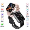 Nouvelle température de smartwatch F57L, fréquence cardiaque, rappel d'information sur l'oxygène sanguin, comptage de pas de bracelet intelligent, montre sportive
