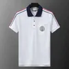 Polo Mens Shirt Letnia marka kostium luksusowy projektant koszulki polo męscy swobodny polo moda wąż pszczoła haft czysty bawełniany kołnierz polo letnia koszulka premium