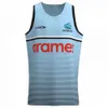 Jogging Shark Paramata Eel Home Away Short Shorted Tank Training Jersey Olive Rugby