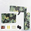 Gun Toys 2.0 Verbeterde Lifecard Alloy Vouw Gun speelgoed Soft Bullet Blaster Shooting Model Firing Pistool voor volwassenen Kids jongens verjaardagscadeaus T240513