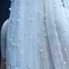 Bijoux de cheveux de mariage V139a Veaux de mariée de luxe Veaux de mariage perlées Veille de longueur de cathédrale extra longue 3 m de large avec peigne accessoires de mariage