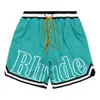 rhude shorts mens shorts designer casual oversized breathable quick dry swim shorts summer beach shorts for men size S-XL