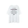アメリカのヒップホップレトロレトロウォッシュと苦しめられた印刷された印刷された半袖Tシャツ、男性と女性のための、ハイストリートトレンディブランドルーズ夏の新しいハーフスリーブユック