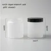 20 x 250g 250 ml Pottes de compagnie Frost Contenants avec des couvercles en plastique à vis 250cc 833 oz Emballage cosmétique de crème transparente vide OHOPX