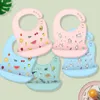 Bibs Burp Clots Silicone Baby Bib Salive étanche Salive Drip Banana Bib Carton NOUVEAU NOUVEAU ENREGISTRAND