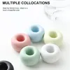 Backformen Keramik Zahnbürstenhalter Home Multifunktional Mini Donut Basis Rahmen Speicher Rack Badezimmer Duschzahnbürste Ständer