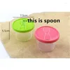 Disposable Cups Straws 50pcs High Quality Ice Cream Cup Temperature Baking Pudding Tart Dessert Plastic Fruit Cake Packaging With Lid