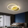 Modern LED -guld/svart taklampa ljuskrona för levande matsal sovrum inomhus belysning fixtur heminredning armatur lyster