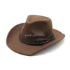 Cowboy caps voor mannen cowgirl hoed accessoires golfkap feest jazz Brits hoed luxe vrouw Panama fedora