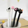 10pcsbatch Kawaii Cat Gel Signature Pen Cute Claw Stylos Black Ink For Hand Conta Pisma Pisemer Office School Supplies 240511