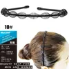 Blue Zoo Herrenhaarband Frauen Wash Stirnband Clip Sport Rücken Head Press Bündel Kopfbedeckung 10 Stift
