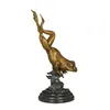 Figurines décoratines Bronze Frog Statue Figurine Copper Animal Fengsui Sculpture Metal Artists Art Kid