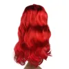 Sirena Ariel Princess Red Long Roll Wig Cospaly Red Anime con parrucca a stella