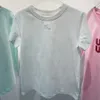 Nuove magliette da donna Designer Lettera di moda Modello di magliette dolci Donne maniche corte Sliose Tee Casual Rotonda Thirt femminili