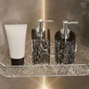 Płynna dozownik mydła 400 ml plastikowy dozowanie pompy Butelki Lampka luksusowy przezroczysty ręczny środki do dezynfekcji szampon pojemnik na balsam do balsamu