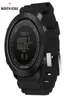 North Edge Altimeter Barometr Compass Mężczyzny cyfrowe zegarki sportowe Wspinaczanie zegarowe wędrówki zegarek Wodoodporne 50m 2204216546564