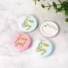 Decorazione per feste 12 pezzi Team Boy Girl Pins Pins Blue Pink Badges Baby Shower Birthday Or Gender Reveal Forniture