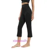 AAA Designer LUL Pantalon de yoga sportif pour femmes confortable Nouveau relevé à la taille haute et pêche à la baisse