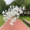 Dekoratif çiçekler 10 parça kiraz çiçeği düğün malzemeleri el yapımı kumaş yapay çiçek diy düzenleme festivali sıcak dekorasyon